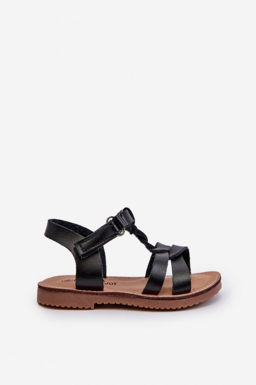 Children's Sandals with Velcro Fastening Black Sarniema