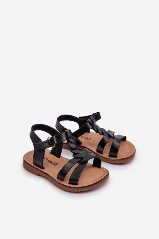 Children's Sandals with Velcro Fastening Black Sarniema