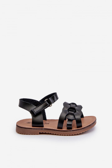 Children's Sandals with Velcro Fastening Black Sarniema 2