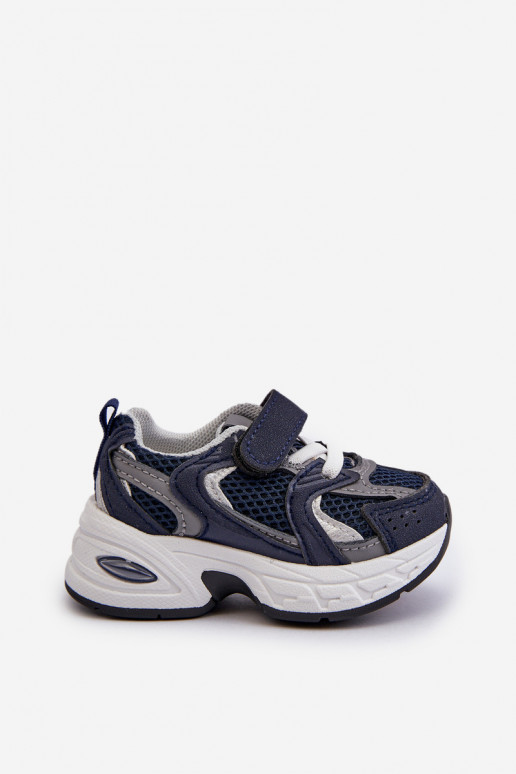 Children's Sports Sneakers with Velcro Navy Blue Rulagia Children's Sports Sneakers with Velcro Navy Blue Rulagia