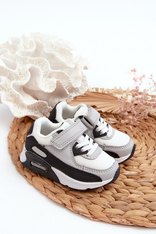 Children's Sneakers with Velcro Grey Krissandra Children's Sneakers with Velcro Grey Krissandra