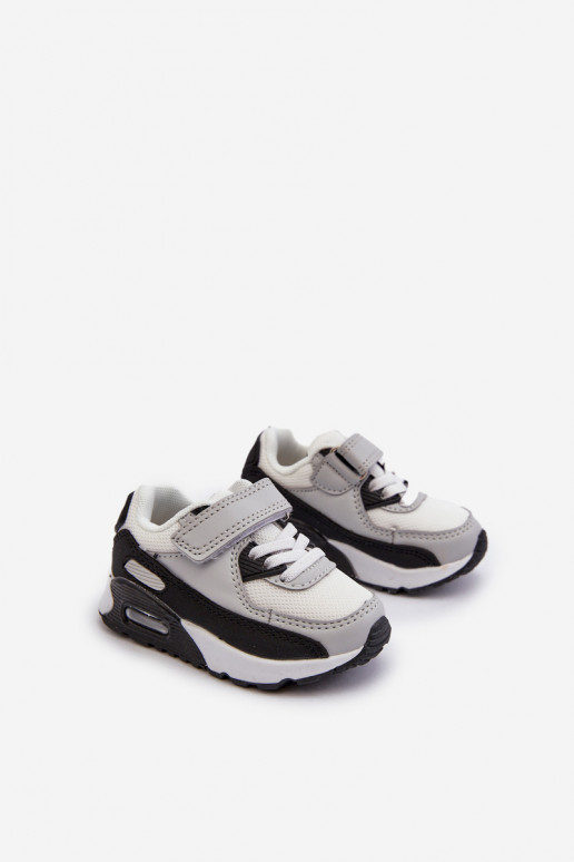 Sneakersy Dziecięce Na Rzep Szare Krissandra