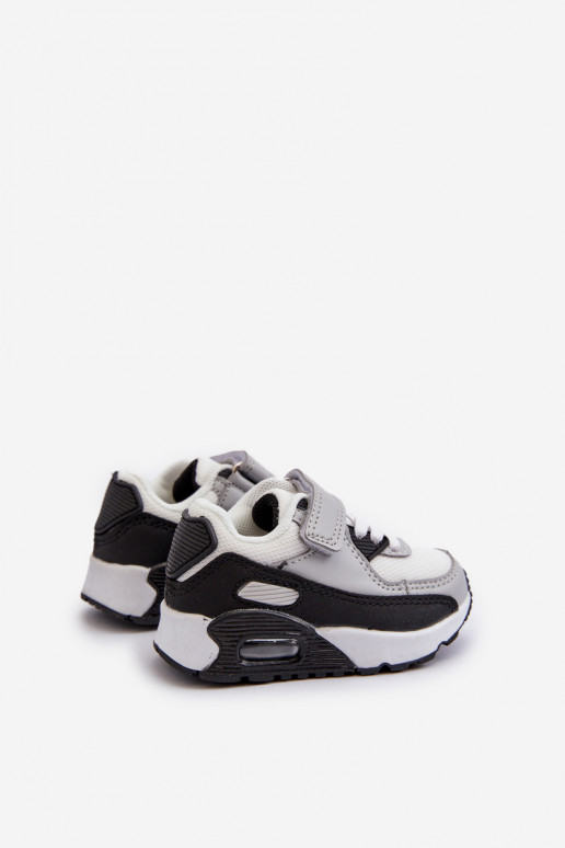 Sneakersy Dziecięce Na Rzep Szare Krissandra