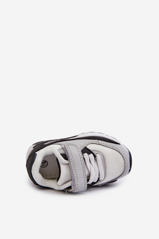 Sneakersy Dziecięce Na Rzep Szare Krissandra