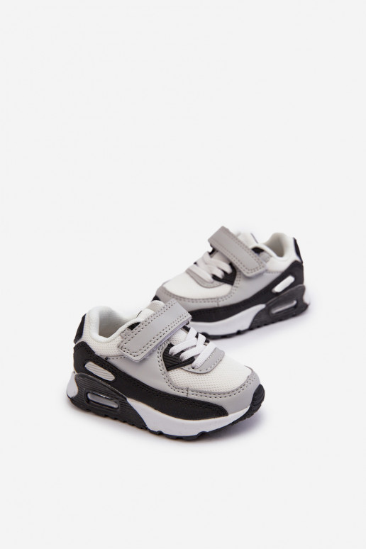 Sneakersy Dziecięce Na Rzep Szare Krissandra
