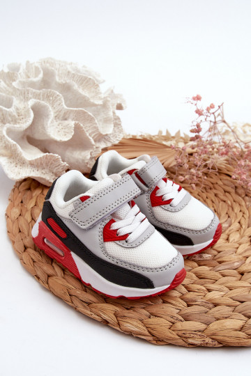 Children's Sneakers with Velcro Red Krissandra