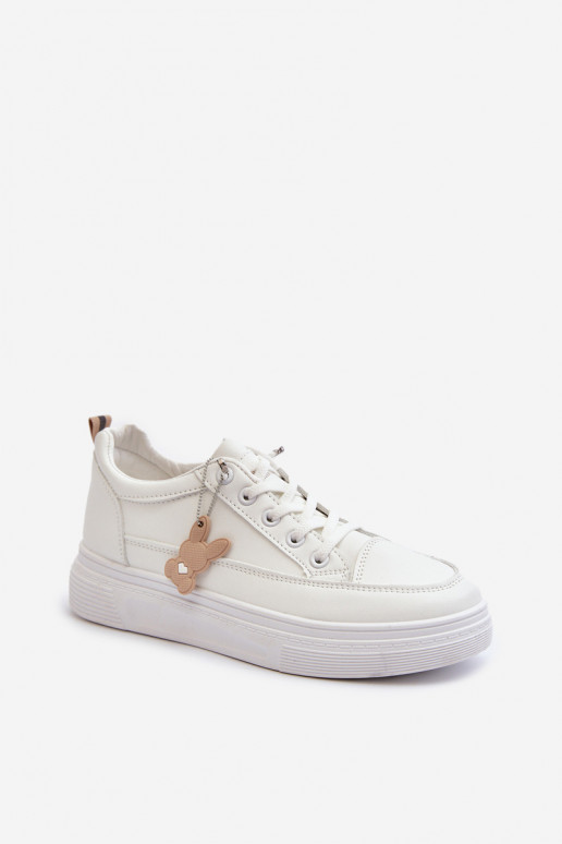 Sneakers Women's Sports Shoes On Platform With Decoration White VINCEZA 13613 Sneakers Women's Sports Shoes On Platform With Decoration White VINCEZA 13613