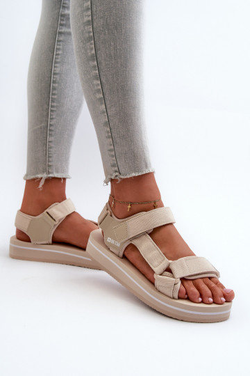 Women's Platform Sandals by Big Star NN274A535 Beige 2