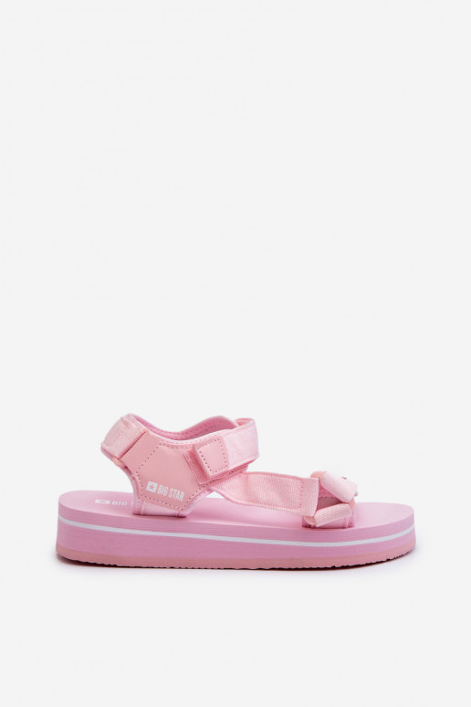 Women's Platform Sandals Big Star NN274A533 Pink Women's Platform Sandals Big Star NN274A533 Pink