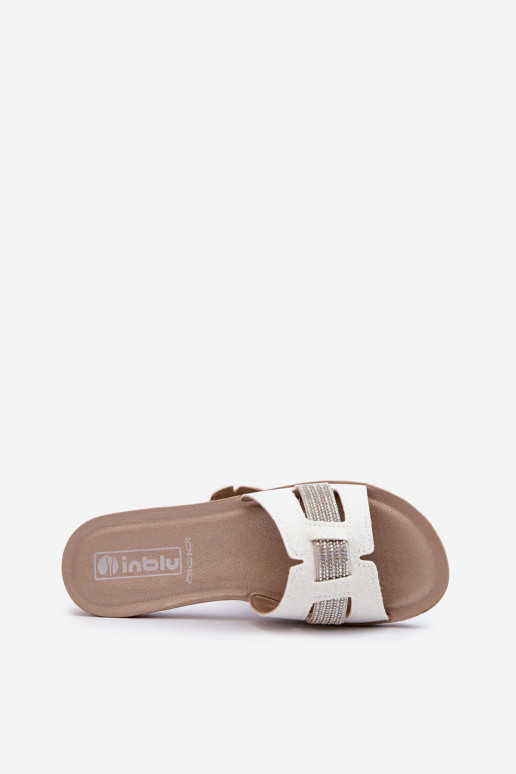 Comfortable Shiny Women's Flip-Flops Inblu BA000050 White