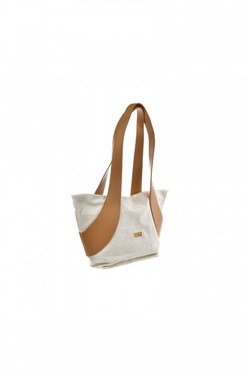 Women's Handbag Shopper Big Star NN574028 Beige 2