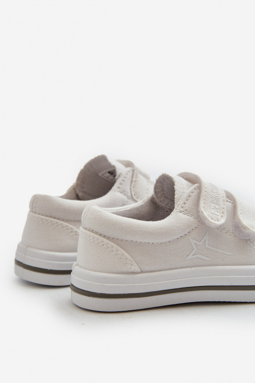 Dziecięce Trampki Na Rzepy Big Star NN374117 Białe
