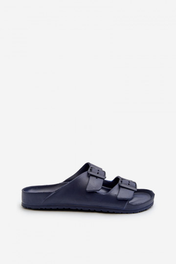 Men's Lightweight Foam Sandals with Buckles Navy Avatara 2