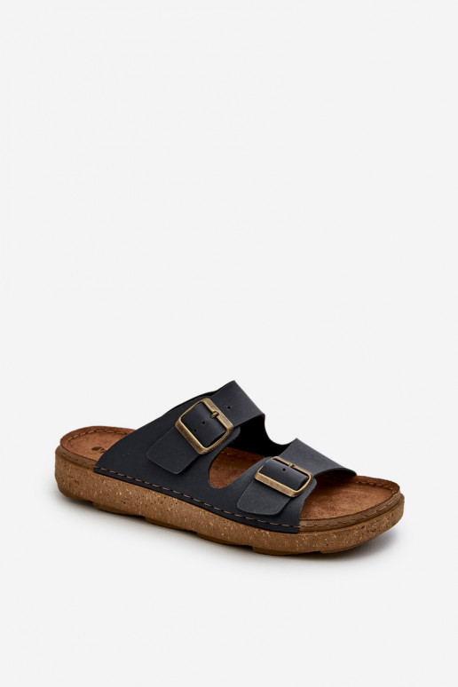 Light Comfortable Men's Flip-Flops with Buckles Inblu MT000016 Navy Light Comfortable Men's Flip-Flops with Buckles Inblu MT000016 Navy