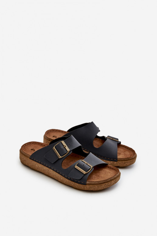 Light Comfortable Men's Flip-Flops with Buckles Inblu MT000016 Navy Light Comfortable Men's Flip-Flops with Buckles Inblu MT000016 Navy