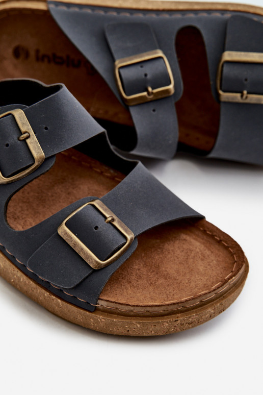 Light Comfortable Men's Flip-Flops with Buckles Inblu MT000016 Navy Light Comfortable Men's Flip-Flops with Buckles Inblu MT000016 Navy