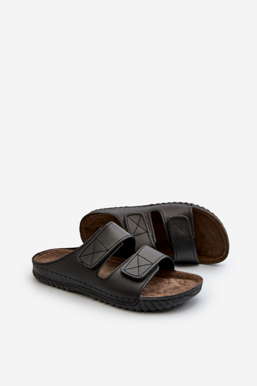 Comfortable Men's Flip Flops with Velcro Straps Inblu FM00001U Black Comfortable Men's Flip Flops with Velcro Straps Inblu FM00001U Black