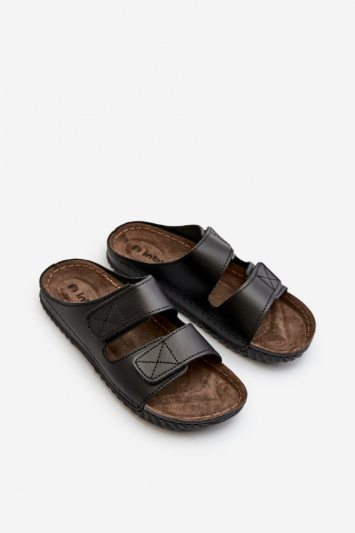 Comfortable Men's Flip Flops with Velcro Straps Inblu FM00001U Black Comfortable Men's Flip Flops with Velcro Straps Inblu FM00001U Black