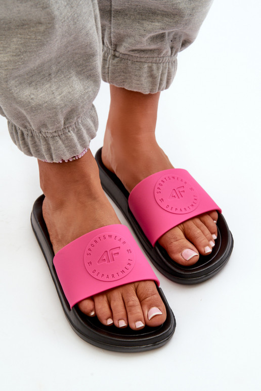 Women's Slides 4FMM00FFLIF045-55S Pink-Black Women's Slides 4FMM00FFLIF045-55S Pink-Black