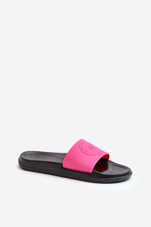 Women's Slides 4FMM00FFLIF045-55S Pink-Black Women's Slides 4FMM00FFLIF045-55S Pink-Black