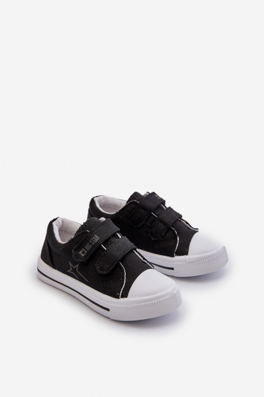 Dziecięce Trampki Na Rzepy Big Star NN374111 Czarne