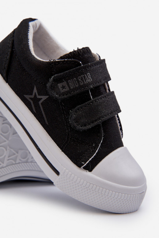 Dziecięce Trampki Na Rzepy Big Star NN374111 Czarne