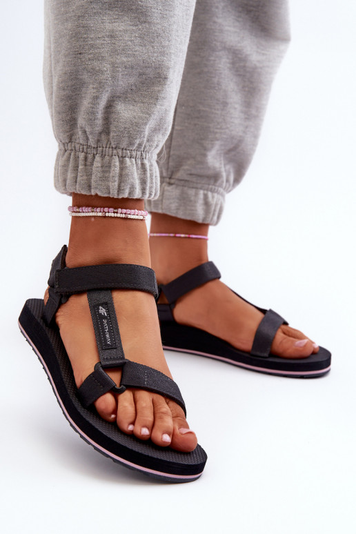 Women's Sport Sandals 4FRSS24FSANF054-23S Dark Grey Women's Sport Sandals 4FRSS24FSANF054-23S Dark Grey