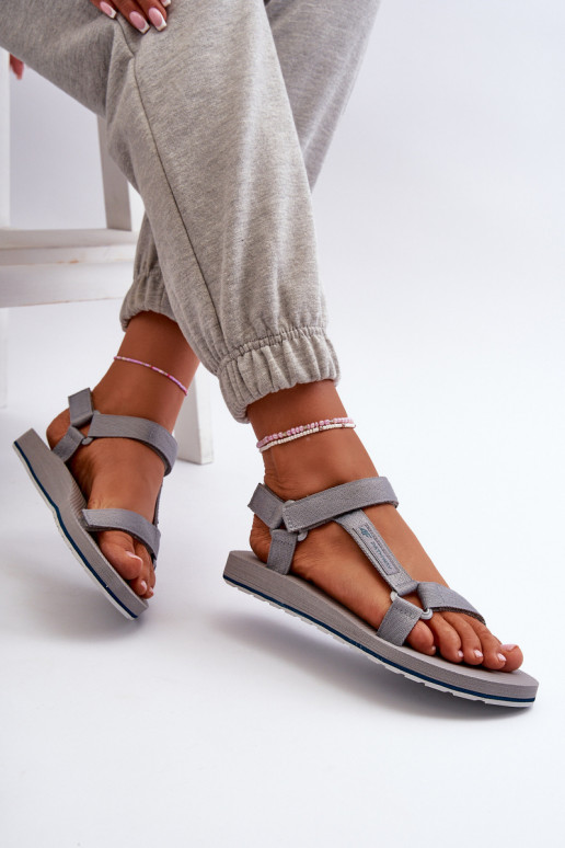 Women's Sport Sandals 4FRSS24FSANF054-20S Grey Women's Sport Sandals 4FRSS24FSANF054-20S Grey