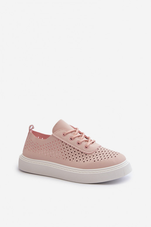 Lace-Up Platform Sneakers Pink Tanvi Lace-Up Platform Sneakers Pink Tanvi
