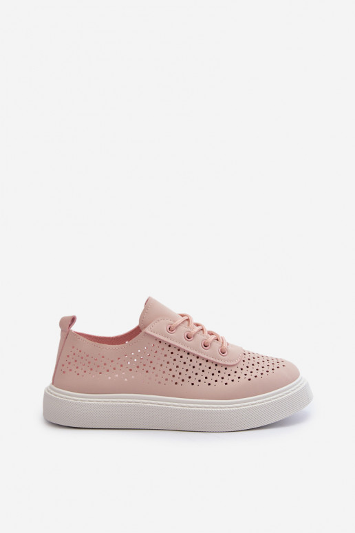 Lace-Up Platform Sneakers Pink Tanvi Lace-Up Platform Sneakers Pink Tanvi