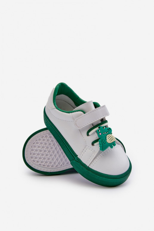 Children's Sneakers Trainers With Bow White-Green Pennyn Children's Sneakers Trainers With Bow White-Green Pennyn