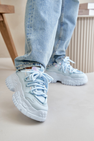 Women's sneakers with chunky sole Blue Nevela
