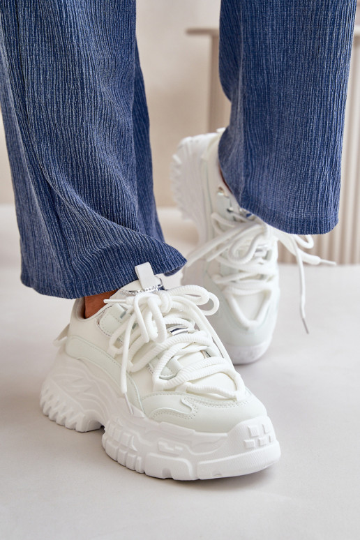 Women's sneakers on chunky sole white Nevela Women's sneakers on chunky sole white Nevela