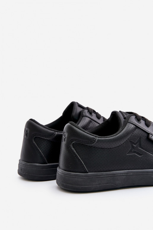 Men's Sneakers Made Of Eco Leather Big Star OO174021 Hi-Poly System Black