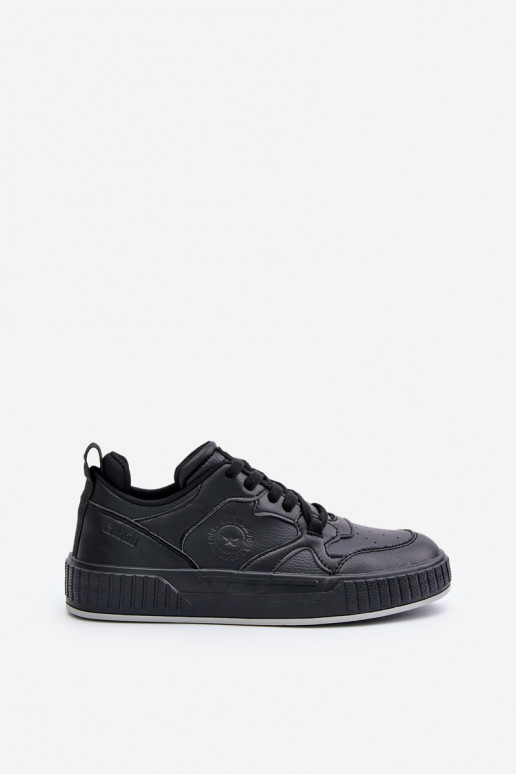 Sneakersy Męskie Z Eko Skóry Big Star OO174004 Czarne