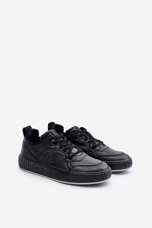 Sneakersy Męskie Z Eko Skóry Big Star OO174004 Czarne