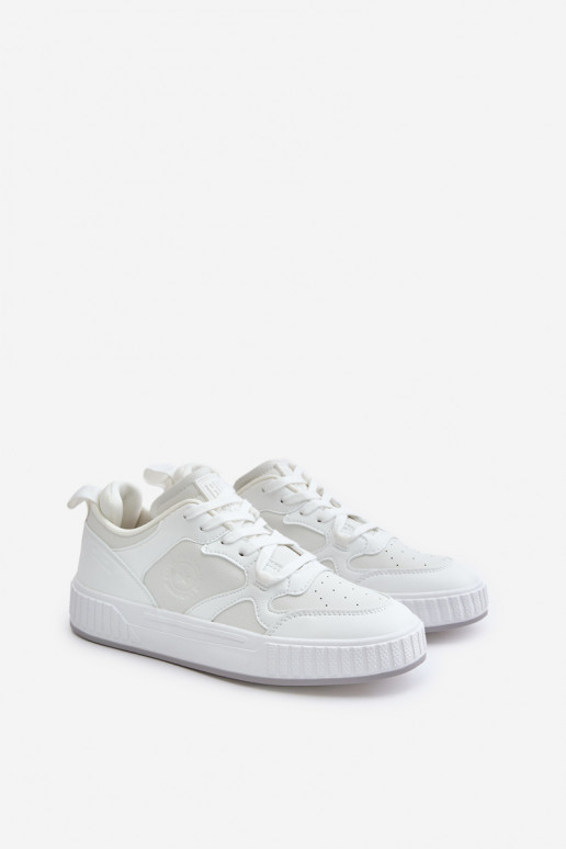 Sneakersy Męskie Z Eko Skóry Big Star OO174003 Białe