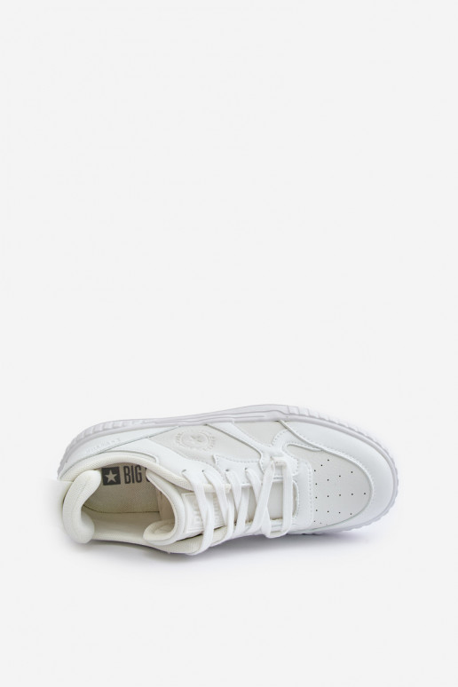 Sneakersy Męskie Z Eko Skóry Big Star OO174003 Białe