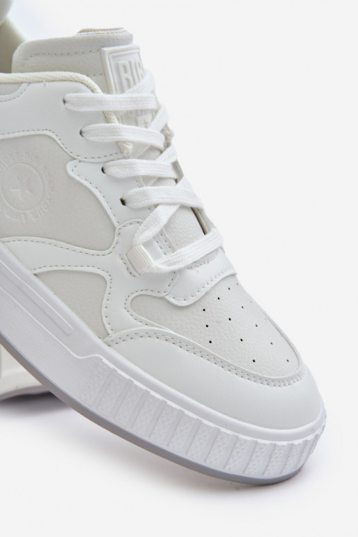 Sneakersy Męskie Z Eko Skóry Big Star OO174003 Białe