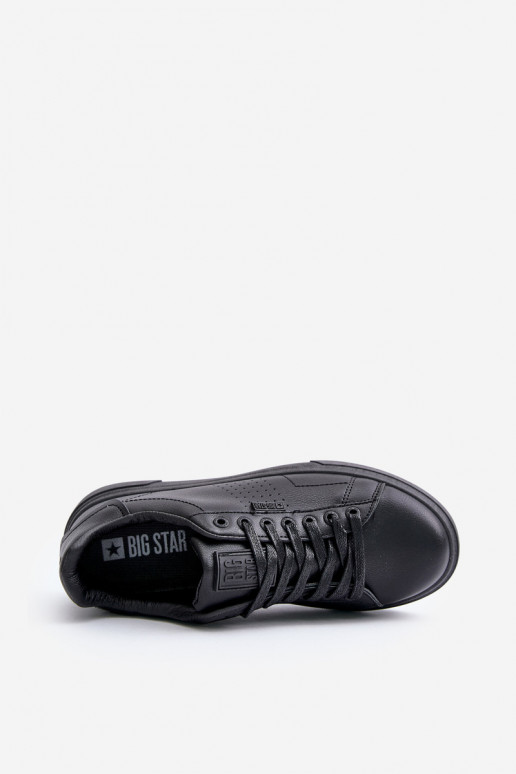 Trampki Sneakersy Męskie Z Eko Skóry Big Star OO174117 Czarne