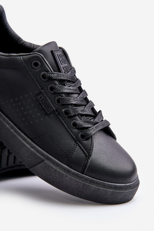 Trampki Sneakersy Męskie Z Eko Skóry Big Star OO174117 Czarne