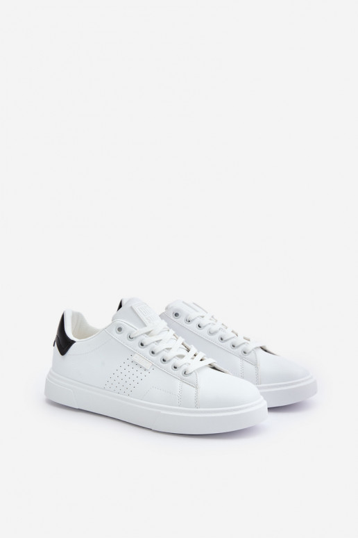 Trampki Sneakersy Męskie Z Eko Skóry Big Star OO174115 Białe