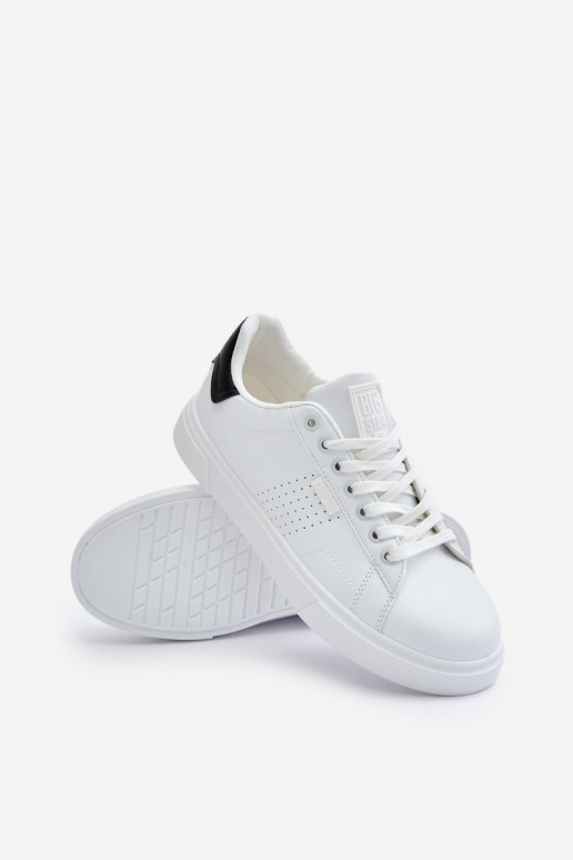Trampki Sneakersy Męskie Z Eko Skóry Big Star OO174115 Białe