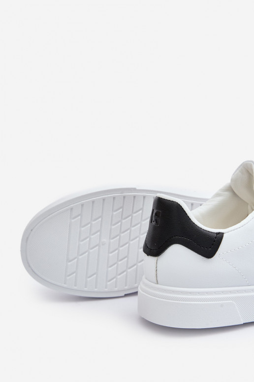 Trampki Sneakersy Męskie Z Eko Skóry Big Star OO174115 Białe