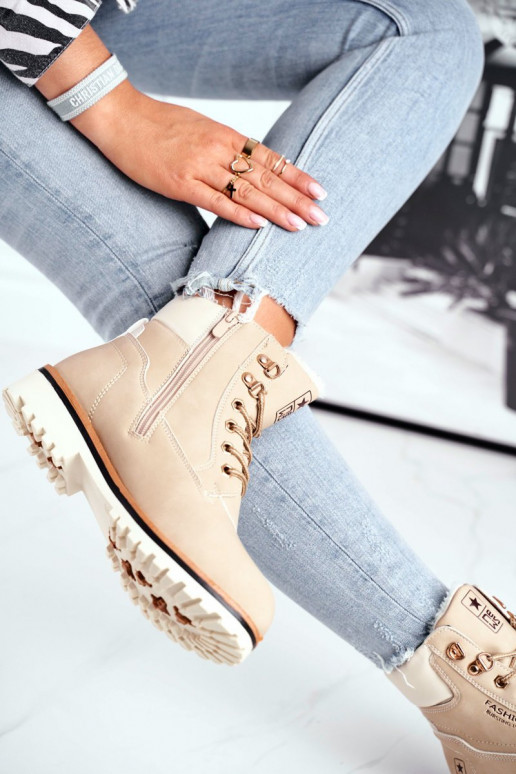 Women's boots timbers warm beige Tiempo