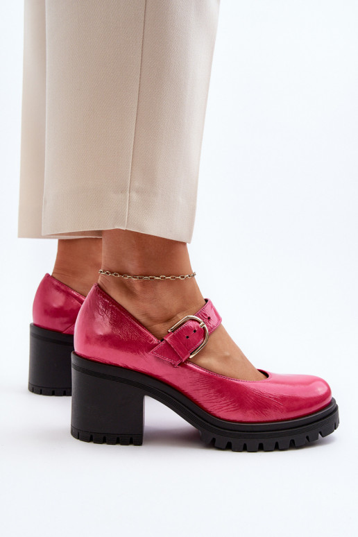 Lacquered shoes pink color Zazoo Lacquered shoes pink color Zazoo