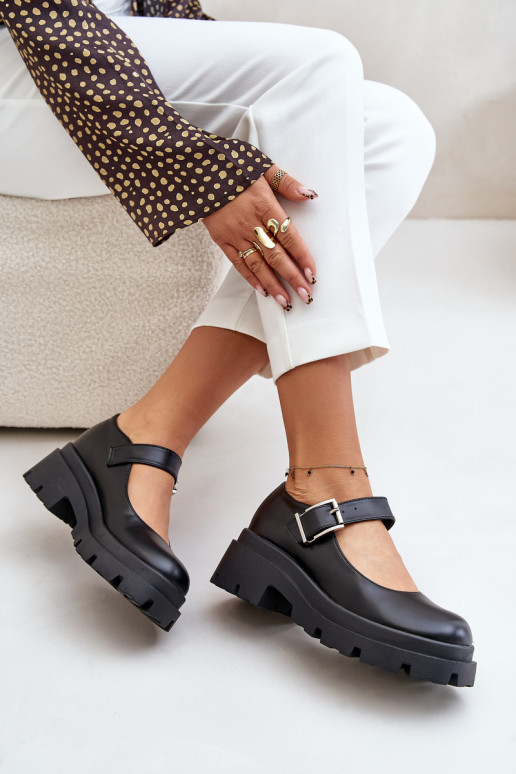 Women's Shoes With Buckle Black Plikuria Women's Shoes With Buckle Black Plikuria