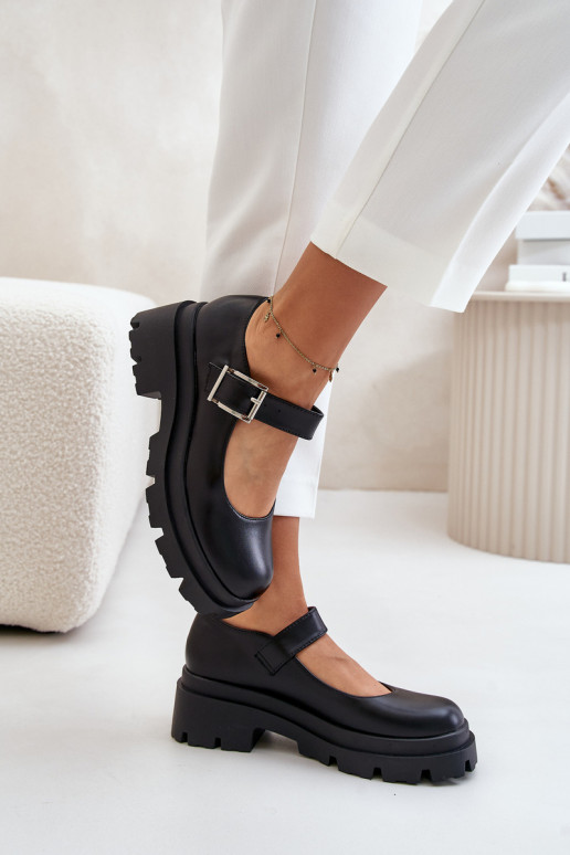 Women's Shoes With Buckle Black Plikuria Women's Shoes With Buckle Black Plikuria