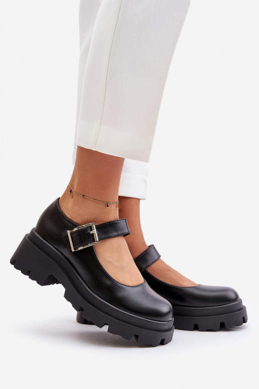 Women's Shoes With Buckle Black Plikuria Women's Shoes With Buckle Black Plikuria