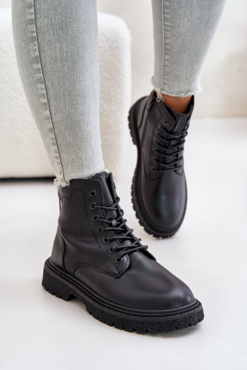 Insulated Ankle Boots Workers Women OO274A126 Black 2